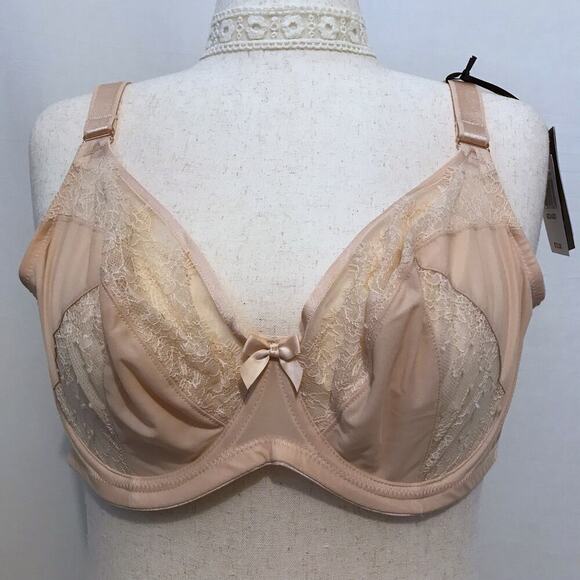 Sculptresse NWT Cream Bra Women Size 42D - Picture 2 of 12